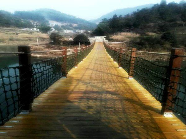 防腐木吊橋 防腐木吊橋