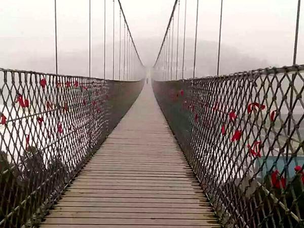 防腐木吊橋 防腐木吊橋