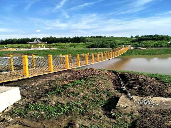 防腐木吊橋 防腐木吊橋
